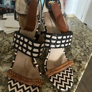 Chinese Laundry Geometric Heels